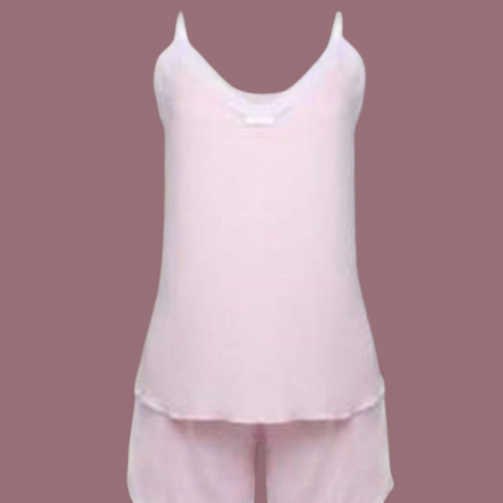 Doll de dormir short y musculosa Ariane/Sofia en gris o rosa.