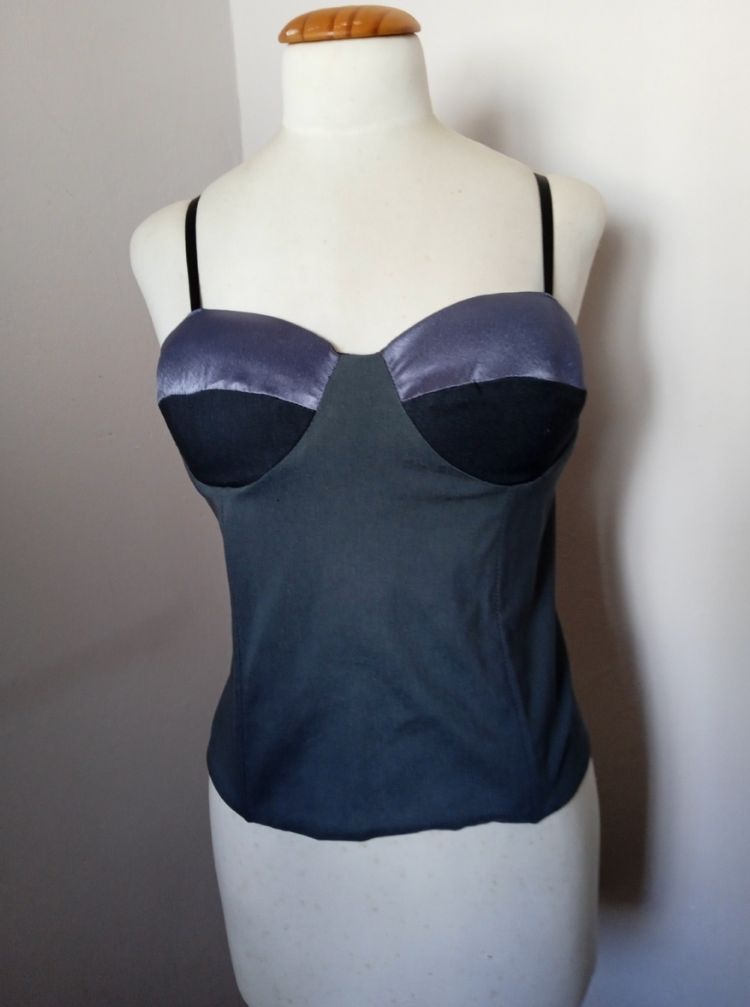 Corset sexy de vestir elastizado por talle. Estilo según tela y diseño