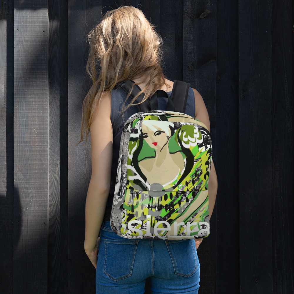 Mochila porta laptop ilustrada