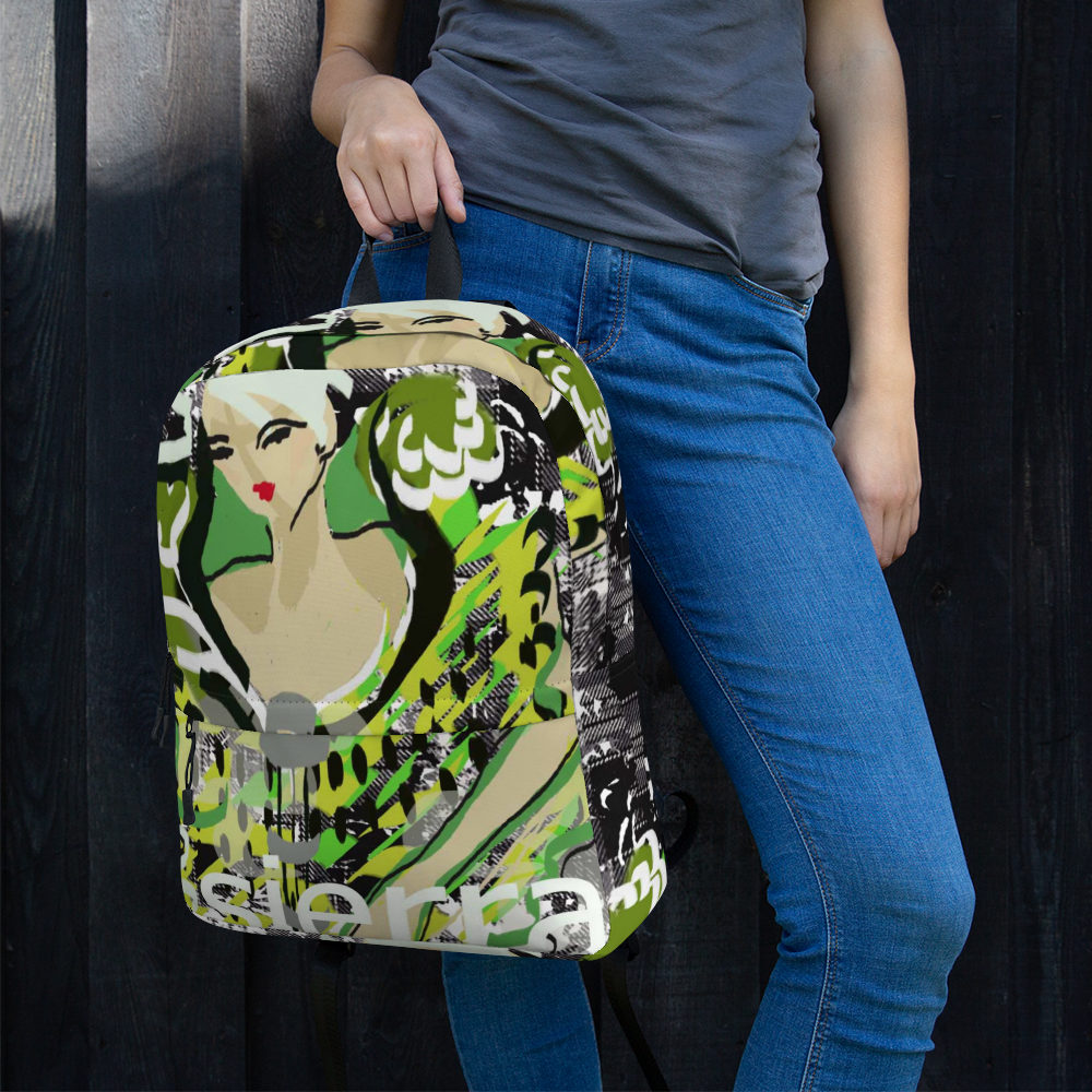 Mochila porta laptop ilustrada