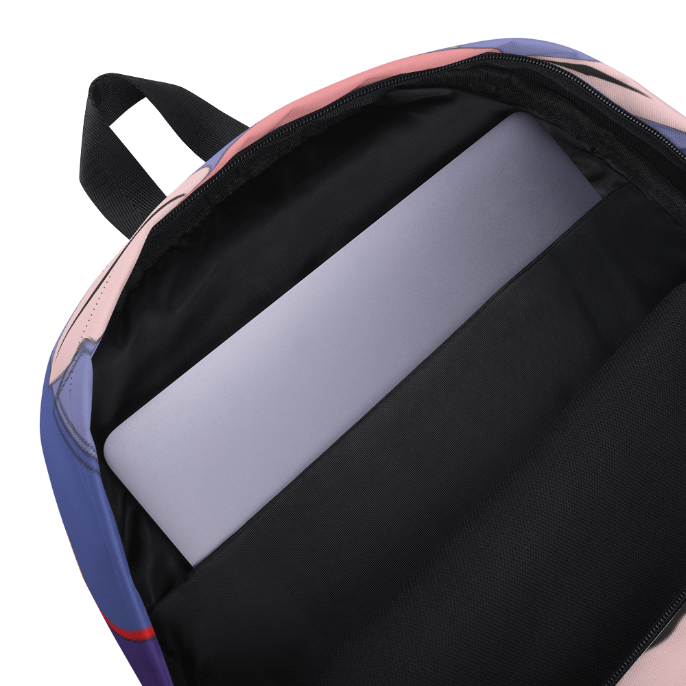 Mochila porta laptop ilustrada
