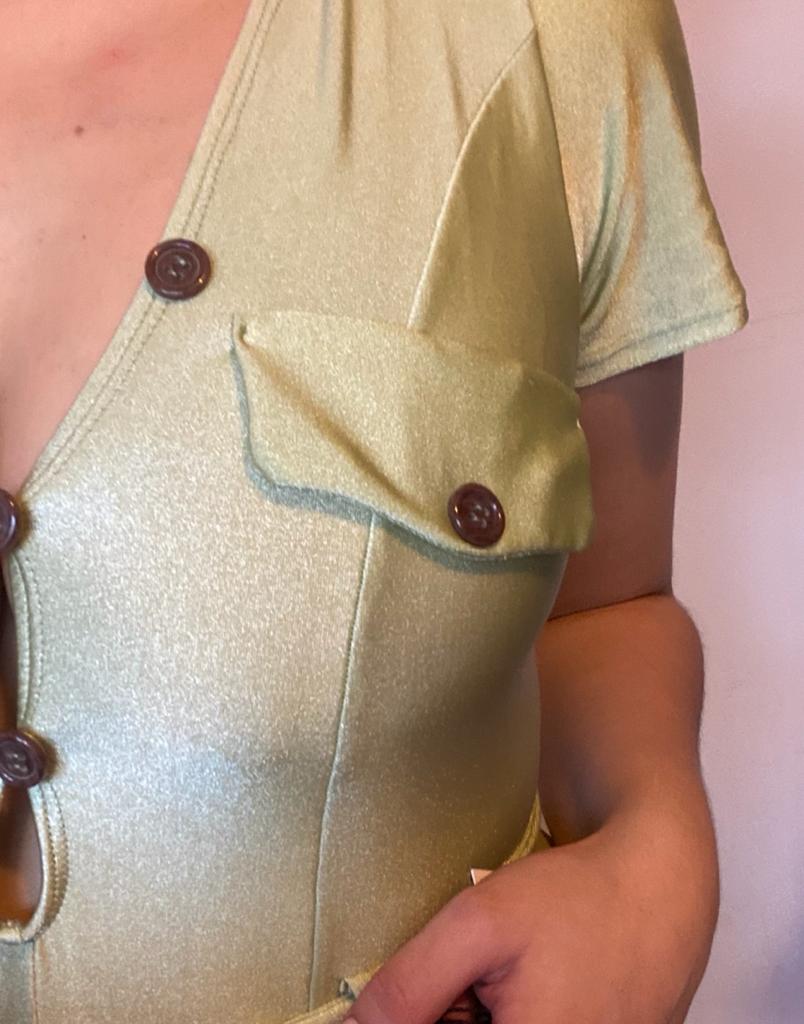 Body manga corta lycra brasileña. Forrada con tela antibacterial.