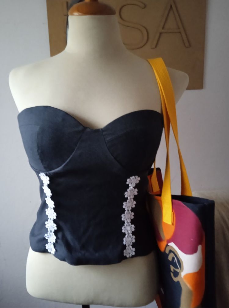 Corset sexy de vestir elastizado por talle. Estilo según tela y diseño