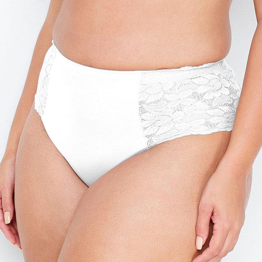 Bombacha ancha tiro alto con Encaje Reductora