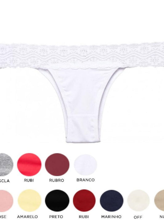 Bombacha Bia sin colaless, con encaje.