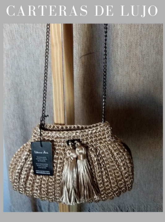 Cartera de lujo artesanal diseño pequeño para fiesta.